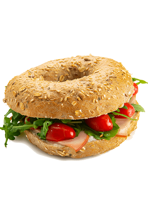Bagel με καπνιστή γαλοπούλα