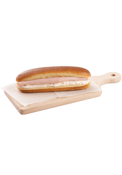 Brioche me καπνιστή γαλοπούλα και τυρί κρέμα