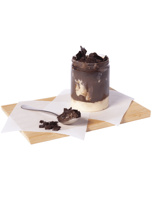 Milk chocolate profiterol